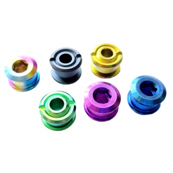 Wholesale Single 6.5mm 8.5mm Universal MTB Bmx Bike Bicycle Gr5 Titanium Crank Arm Set Chain Link Screw