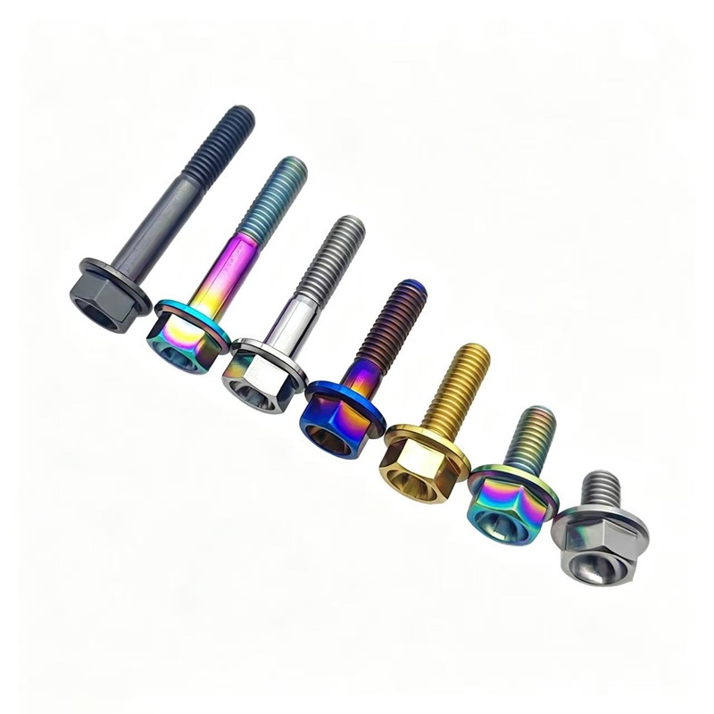 Factory Director 6X20 M5/M6 /m8/m10/m12/m14 Hex Head Flange Titanium Bolts for Motorcycle Automotive