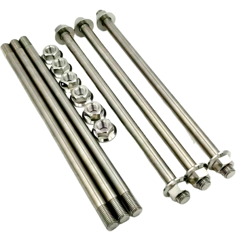 Factory Custom OEM Gr5 M10 M12 Titanium Motorcycle Wheel Axle