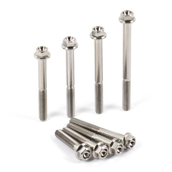 Anodized Din6921 M6x 1.0x15 Flange Hex GR5 Titanium Racing Bolt