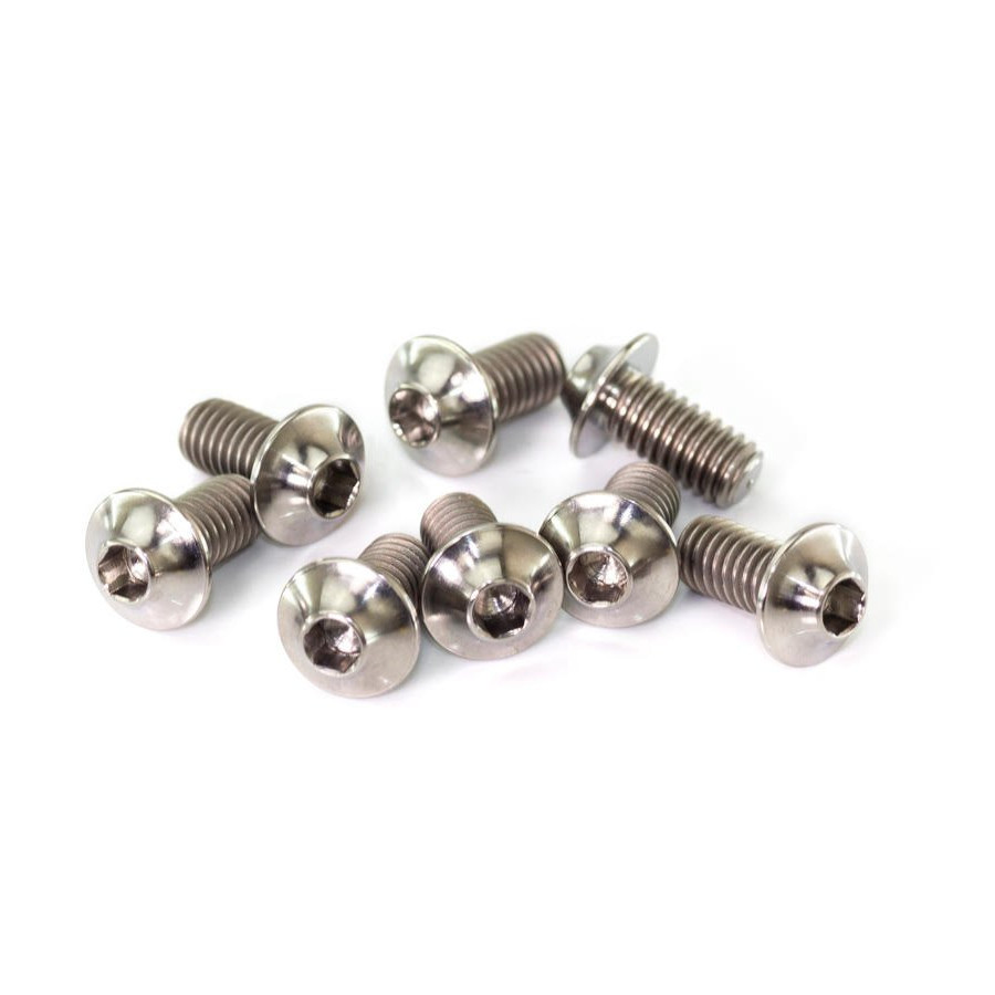 GR5 M3x4 6 8 10 12 15mm Anodized Polished Metric High Strength UFO Cone Head