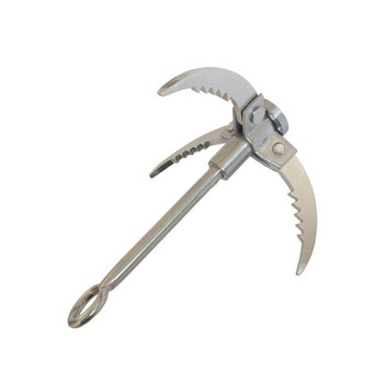 Custom GR5 Titanium Alloy Folding Grappling Hook EDC 4 Claws