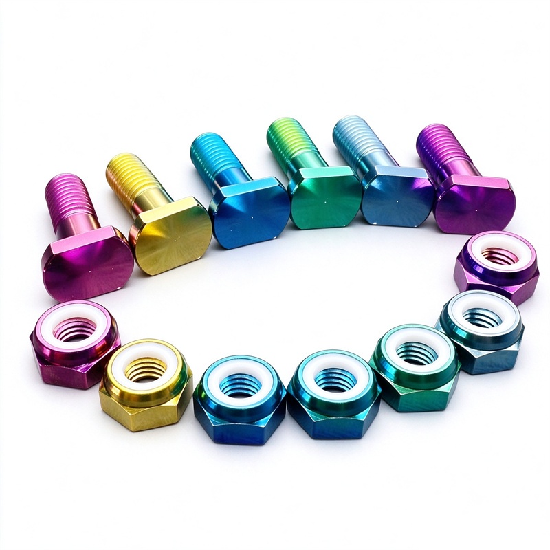 Custom Factory Polished Colorful Gr5 Titanium Alloy Motorcycle Disc Rotor Bolt and Nut Colorful for Ducati