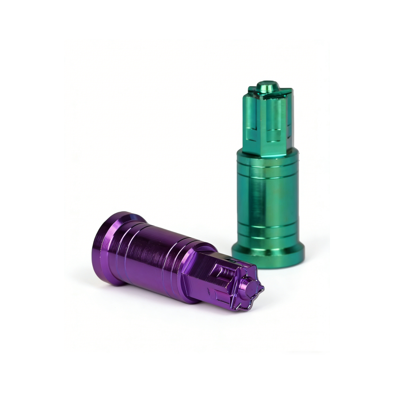 Factory Customized Color Size M6 M8 M10 GR5 Titanium Alloy Knurled Extended Nut