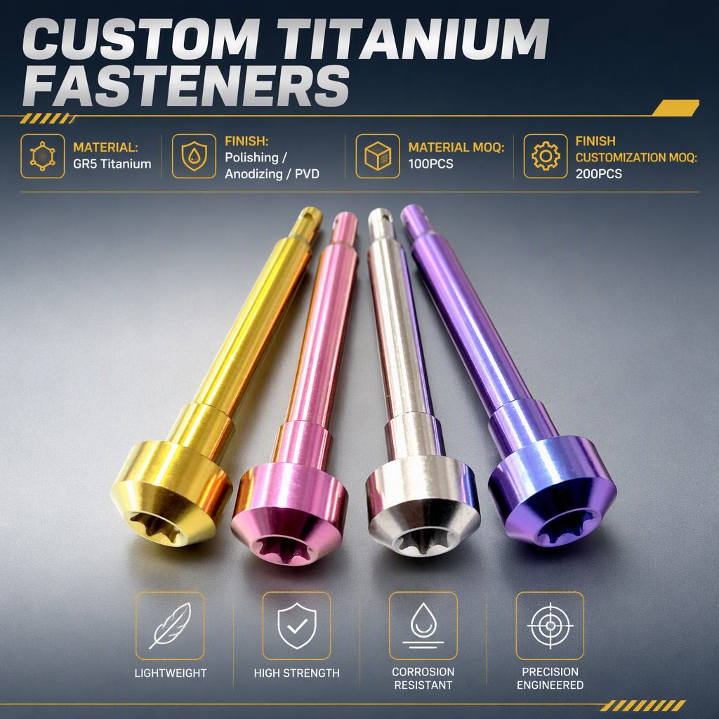 Best Price Baut Titanium Alloy Grade 5 Socket Head M8x20 Motor Race Parts Screws Bolts PVD Finish