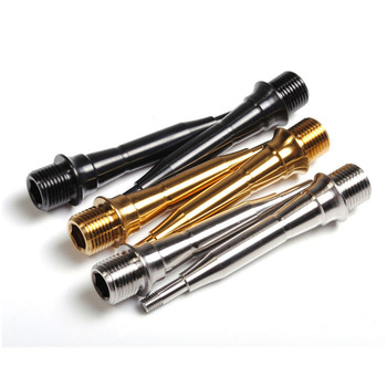 Verqo 93mm GR5 Titanium Bicycle Pedal Spindle Axle with precision CNC threads