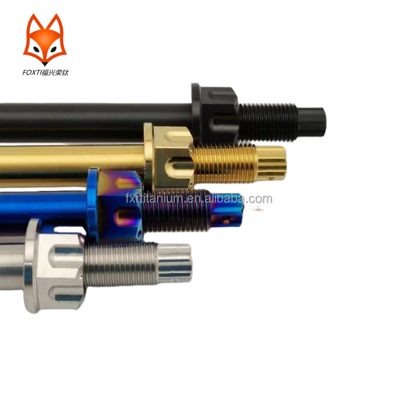 Universal Color M10 M12 Motorcycle Gr5 Titanium Wheel Shaft Axle Bolts Nut