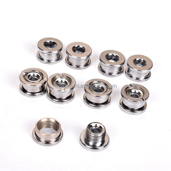 Wholesale Single Gr5 M8 0.75mm 8mm Universal MTB Bike Bicycle Cycling Titanium Crank Set Chain Ring Bolts