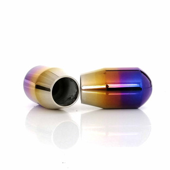 Universal Titanium Shift Knobs M10x1.25 M12x1.25 Teardrop Burnt Blue