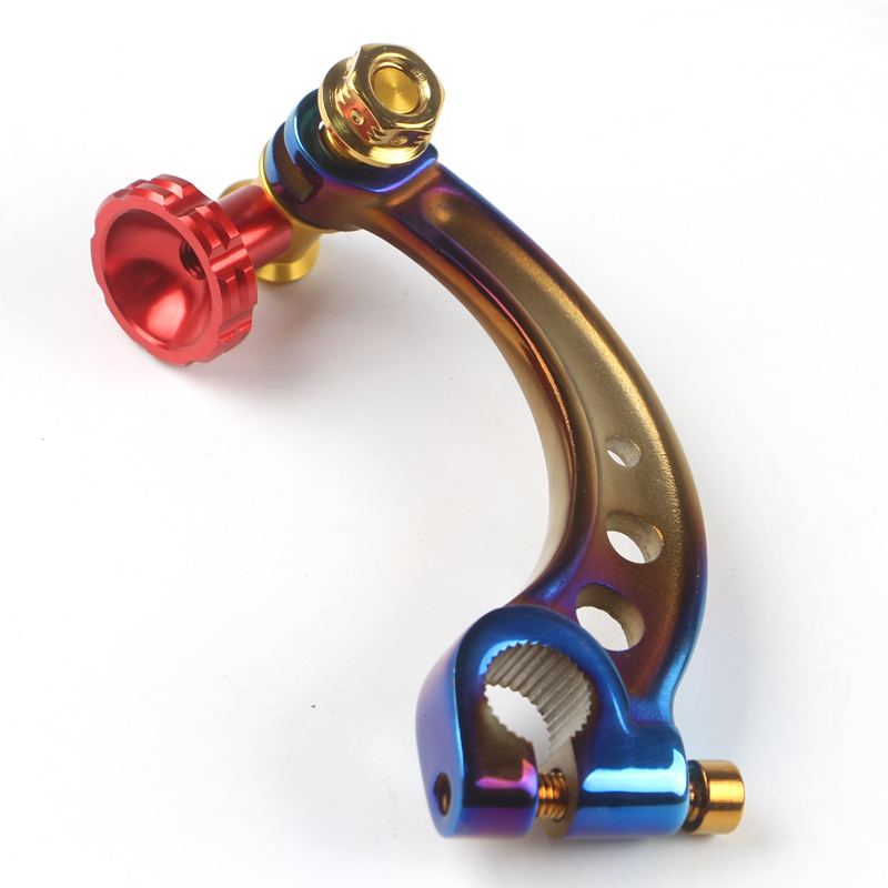Custom CNC Anodized Titanium Rear Brake Rocker Arm Parts Gr5 Colorful Motorcycle Brake Lever