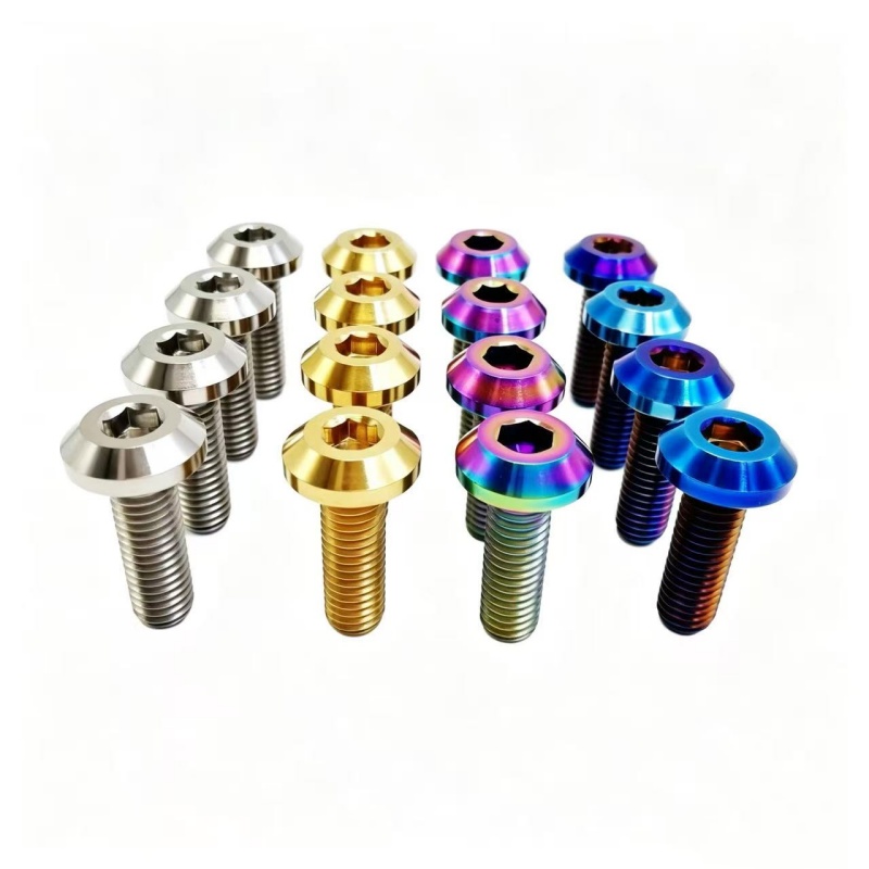 Best Price Baut Titanium Alloy Grade 5 Socket Head M8x20 Motor Race Parts Screws Bolts PVD Finish