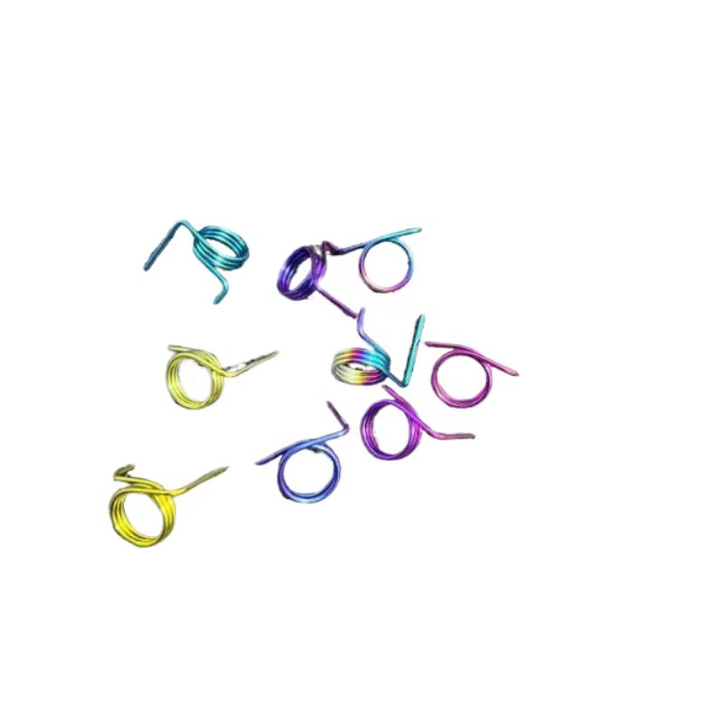 Factory Customized 0.70mm Titanium Alloy RCS Motorcycle Brake Parts Flat Compression Torsion Return Spring