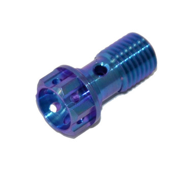 Burnt Gold Blue Black M10x1.25 Universal Caliper Drain Titanium Banjo Bolts