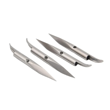 Custom CNC Precision Machining Long Cut 3 Sides Sharp End Titanium Slip Tips
