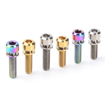 GR5 16mm 18mm 20mm Gold M5 M8 Titanium Socket Head Bicycle Stem Bolt Washer Outdoor MTB Parts Accessories